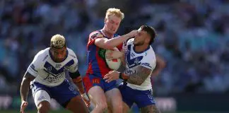 NRL Rd 7 -  Bulldogs v Knights