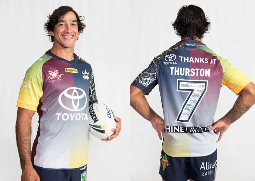 Johnathan Thurston's jersey raises eyebrows as Wests Tigers