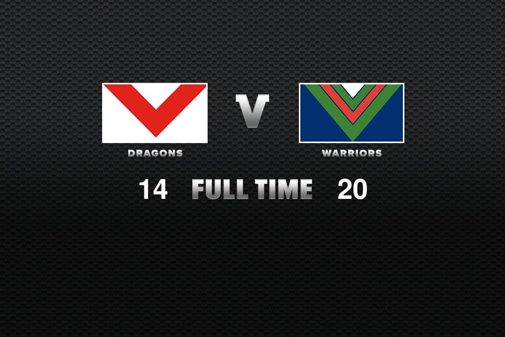 FULL TIME: Dragons vs Warriors - Round 6, 2021 | NRL News ...