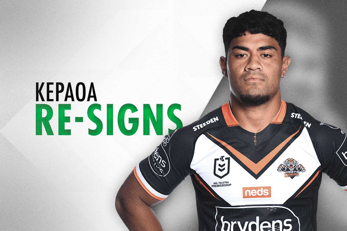 Asu Kepaoa re-signs with Wests Tigers until end of 2024