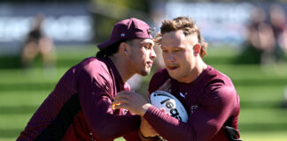 QLD Maroons State of Origin Training Session