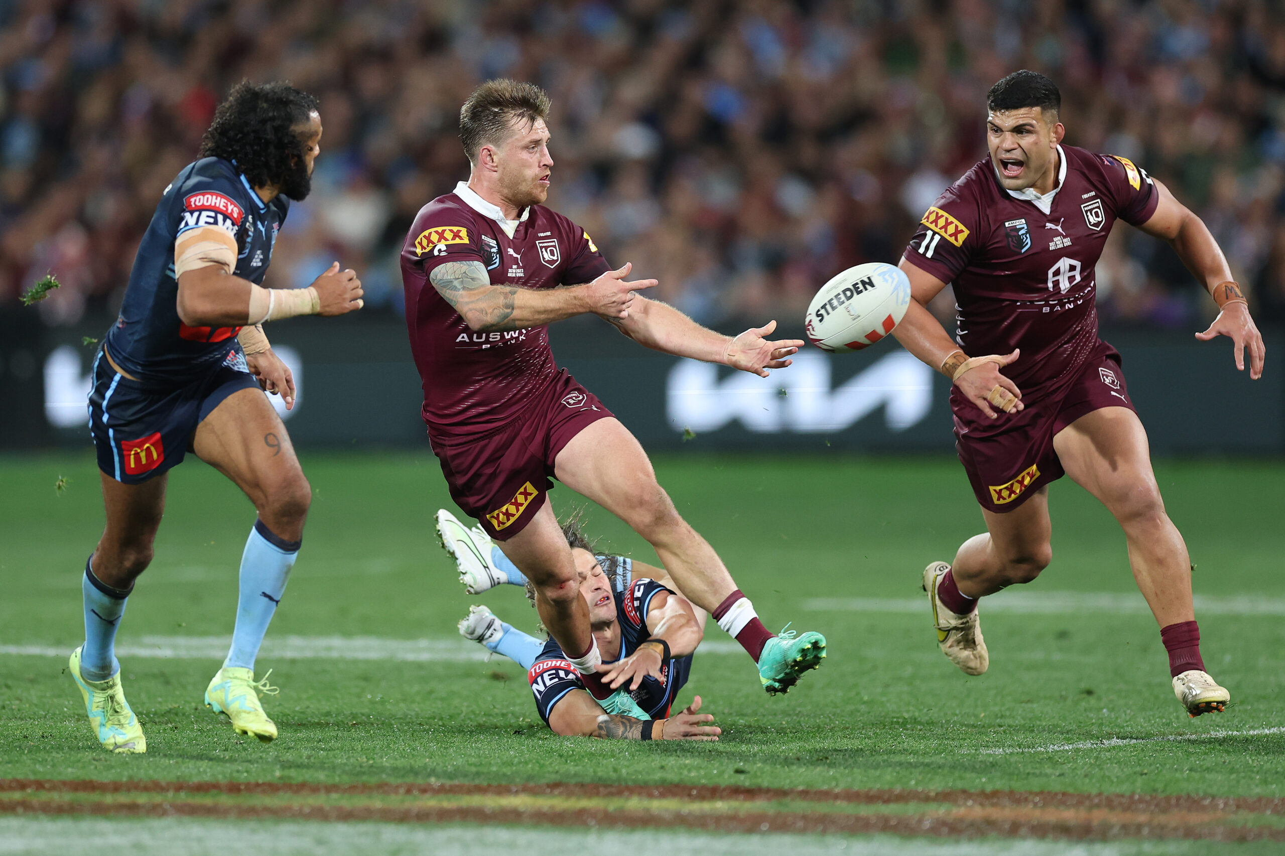 Who scored the last try in State of Origin Game 1 2023? NRL News