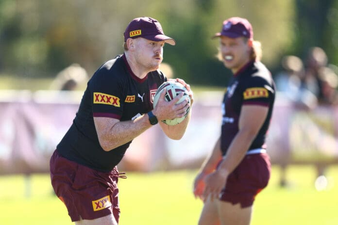 Queensland Maroons State of Origin Training Session