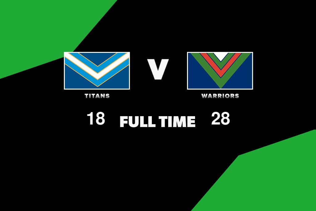 FULL TIME Titans vs Warriors Round 23, 2023 NRL News Zero Tackle