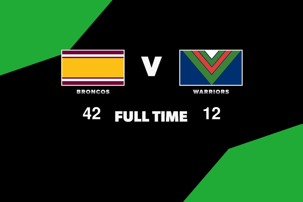 As it happened: Broncos beat Warriors 42-12