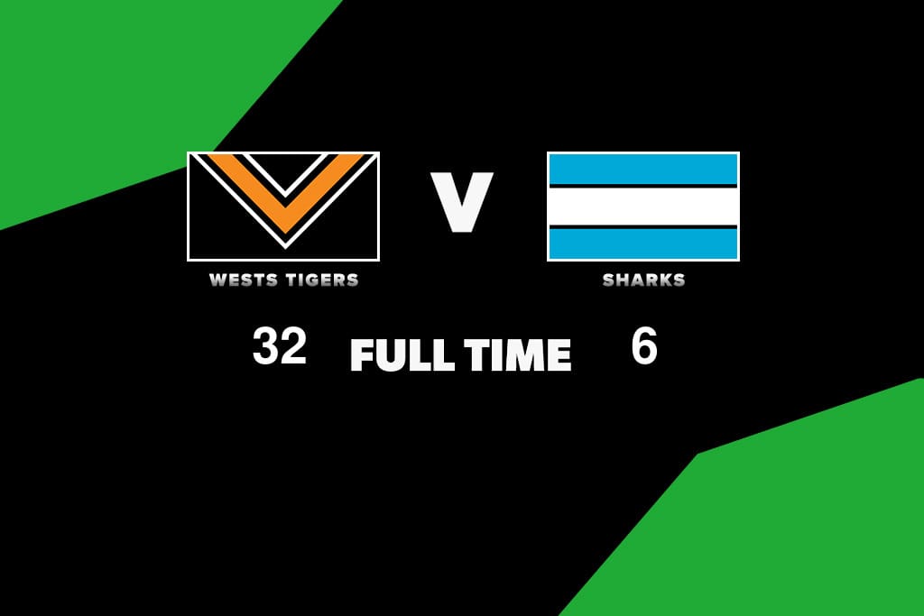 FULL TIME Wests Tigers vs Sharks Round 3, 2024 NRL News Zero Tackle