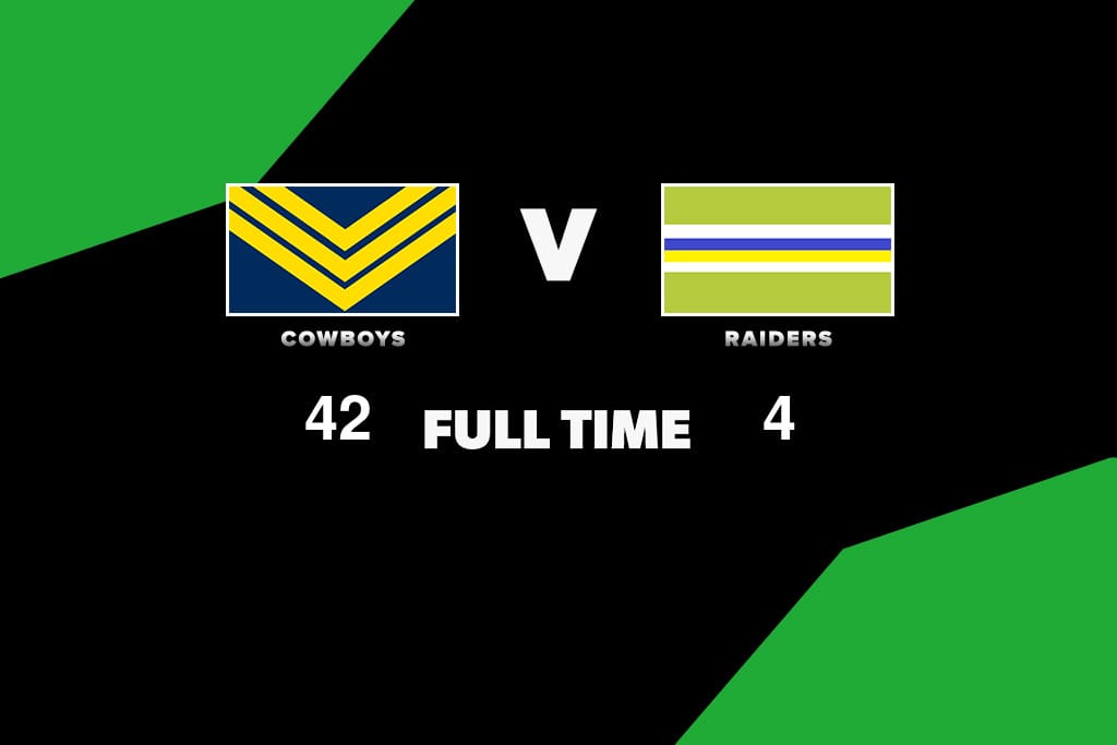 FULL TIME Cowboys vs Raiders Round 24, 2024 NRL News Zero Tackle