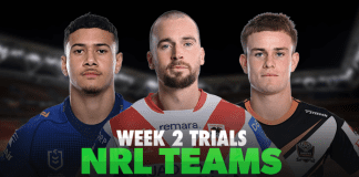 NRL pre-season challenge Week 2 team lists